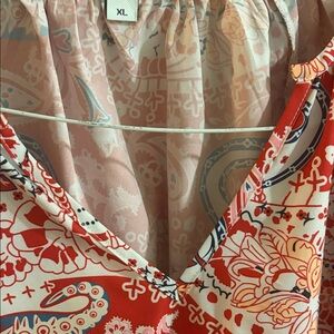 Colorful Patterned Blouse - XL